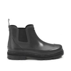 Kalosze Aigle męskie nowoczesny czarny design. Czarne śniegowce AIGLE, z gumy, bez zapięcia. Za 570.55 zł.