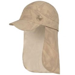 Czapka z daszkiem dla dorosłych Buff Pack Sahara Cap. Brązowe czapki z daszkiem Buff, bez wzorów, z elastanu. Za 239.99 zł.