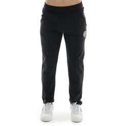 Bluza z bawełna z kieszeń na co dzień na siłownię. Czarne spodnie materiałowe LEONE 1947 APPAREL, na co dzień, bez wzorów, z bawełny, sportowe. W wyprzedaży za 134.57 zł.