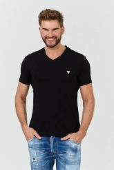 GUESS Czarny męski t-shirt bawełniany Core Tee Str, Rozmiar XXL. Czarne t-shirty Guess, l, z aplikacjami, z bawełny, bez kołnierzyka, bez ramiączek. W wyprzedaży za 57.99 zł.