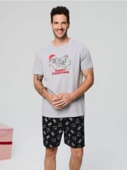 Piżama dwuczęściowa - szary. Szare piżamy Sinsay, l, bez wzorów, bez ramiączek. Za 39.99 zł.