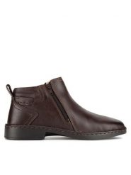 Go Soft Botki GARY-41 MI18 Brązowy. Brązowe botki sznurowane GO SOFT, bez wzorów, ze skóry, bez obcasa, bez zapięcia. Za 249.99 zł.