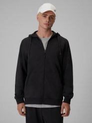 4F Bluza dresowa regular z kapturem męska - szara L. Szare bluzy 4F, l, bez wzorów, z dresówki, z kapturem. Za 169.99 zł.