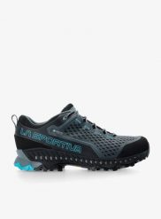 Buty turystyczne męskie La Sportiva Spire GTX. Szare buty turystyczne La Sportiva, bez wzorów, z gore-texu, bez zapięcia, do biegania, gore-tex. Za 984.49 zł.