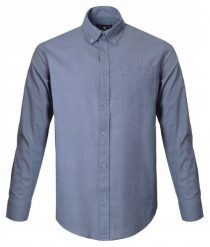 Lekka, Lniano Bawełniana Koszula Męska - Pako Jeans - Niebieska, Prosty Krój. Niebieskie koszule Pako Jeans, l, bez wzorów, z bawełny, bez kołnierzyka, bez ramiączek. Za 199.00 zł.