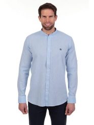 The Time of Bocha Koszula - Regular fit - w kolorze błękitnym rozmiar: XL. Niebieskie koszule The Time of Bocha, xl, bez wzorów, bez kołnierzyka, bez ramiączek. Za 173.99 zł.