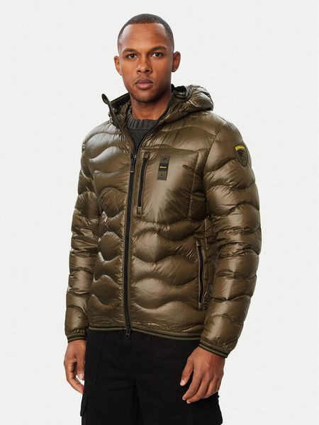 Blauer Kurtka puchowa Wave 26WBLUC03064 Khaki Regular Fit. Brązowe kurtki Blauer, m, bez wzorów, z puchu, bez kaptura. Za 1,849.00 zł.