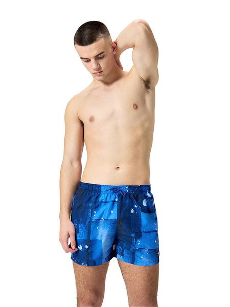 Speedo Szorty kąpielowe "Eco Dig" w kolorze niebiesko-białym rozmiar: M. Białe kąpielówki Speedo, m, bez wzorów, z materiału. Za 109.26 zł.