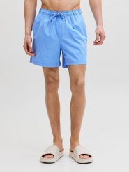 Jack & Jones Szorty kąpielowe "Maui" w kolorze niebieskim rozmiar: L. Niebieskie krótkie spodenki sportowe Jack & Jones, l, bez wzorów, z materiału. Za 70.24 zł.