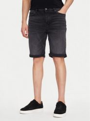 HUGO Szorty jeansowe 50539932 Czarny Slim Fit. Czarne szorty Hugo, m, bez wzorów, z bawełny. Za 309.99 zł.