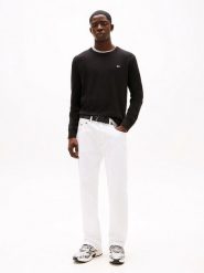 TOMMY JEANS Sweter w kolorze czarnym rozmiar: L. Czarne swetry nierozpinane Tommy Jeans, l, bez wzorów, z bawełny, bez kołnierzyka, bez ramiączek. Za 276.71 zł.
