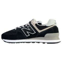 Buty na co dzień męskie NEW BALANCE 574 skóra. Czarne buty sportowe casual New Balance, bez wzorów, ze skóry, bez zapięcia, new balance 574. Za 429.00 zł.