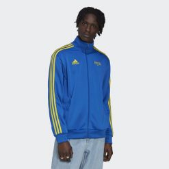 Kurtka z dresu Brésil FIFA World Cup 2022™. Niebieskie kurtki Adidas, xl, bez wzorów, z dresówki, bez kaptura. Za 284.45 zł.