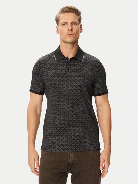 MICHAEL Michael Kors Polo CS650V848T Czarny Regular Fit. Czarne koszulki polo MICHAEL Michael Kors, m, bez wzorów, z bawełny, bez kołnierzyka, bez ramiączek. Za 439.99 zł.