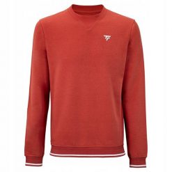 Męska bluza tenisowa Tecnifibre Terry Sweater. Czerwone bluzy TECNIFIBRE, m, bez wzorów, bez kaptura. Za 259.99 zł.