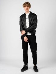 Antony Morato Kurtka Bomber | MMCO00616 FA210045 | Mężczyzna | Czarny. Czarne kurtki Antony Morato, m, bez wzorów, prążkowane, bez kaptura. W wyprzedaży za 349.00 zł.
