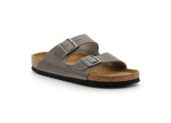 Klapki Birkenstock Arizona Iron Dorosłych. Brązowe klapki Birkenstock, z materiału. Za 583.35 zł.