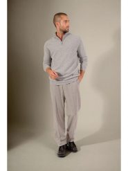 Perfect Cashmere Kaszmirowy sweter "Lucas" w kolorze jasnoszarym rozmiar: XXL. Szare swetry nierozpinane Perfect Cashmere, xxl, bez wzorów, z kaszmiru, bez kołnierzyka, bez ramiączek. Za 434.99 zł.