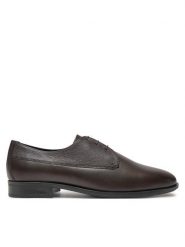 Boss Półbuty Colby 50523041 Brązowy. Brązowe eleganckie półbuty Boss, bez wzorów, ze skóry, bez obcasa, bez zapięcia. Za 499.99 zł.