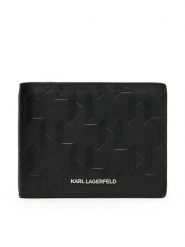 KARL LAGERFELD Portfel męski A1M32015 Czarny. Czarne portfele KARL LAGERFELD, bez wzorów, ze skóry. Za 389.99 zł.