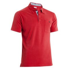 Koszulka polo turystyczna męska Sun Ridge Novelty. Czerwone koszulki polo Columbia, m, bez wzorów, z poliesteru, bez kołnierzyka, bez ramiączek. Za 169.99 zł.