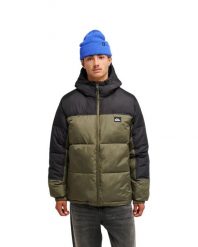 Kurtka puchowa dla Mężczyzn COLD DAYS Zielony. Zielone kurtki Quiksilver, m, bez wzorów, z materiału, z kapturem. Za 549.99 zł.
