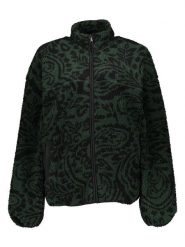 ONLY & SONS Kurtka polarowa w kolorze ciemnozielono-czarnym rozmiar: M. Zielone kurtki Only & Sons, m, bez wzorów, z polaru, bez kaptura. Za 92.42 zł.
