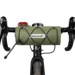 Torba rowerowa na kierownicę z paskiem Rhinowalk RK9109 wodoodporna. Zielone torby na ramię RHINOWALK, bez wzorów, z materiału, na ramię, bez dodatków. Za 179.00 zł.