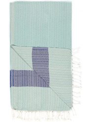 Samimi Chusta hammam w kolorze miętowym - 180 x 100 cm rozmiar: onesize. Zielone szaliki Samimi, bez wzorów, z bawełny. Za 76.45 zł.