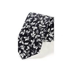 Krawat męski LEAF CZARNY. Krawaty i muchy marki Hisoutfit. Za 129.00 zł.