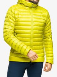 Kurtka puchowa męska Montane Anti-Freeze Hoodie. Żółte kurtki Montane, na zimę, m, bez wzorów, z materiału, bez kaptura. Za 714.99 zł.