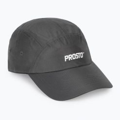 Czapka z daszkiem PROSTO Fatcap Rains. Szare czapki z daszkiem Prosto., bez wzorów, z materiału. Za 94.99 zł.