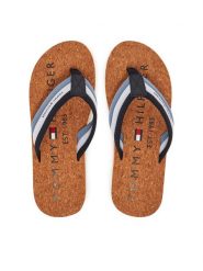 Tommy Hilfiger Japonki FM0FM05647 Niebieski. Niebieskie japonki Tommy Hilfiger, bez wzorów, z materiału. Za 199.99 zł.