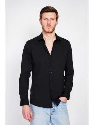 William de Faye Koszula w kolorze czarnym rozmiar: 50. Czarne koszule William de Faye, bez wzorów, bez kołnierzyka, bez ramiączek. Za 96.14 zł.