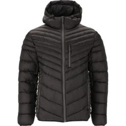 Kurtka puchowa Whistler Trival. Czarne kurtki WHISTLER, na zimę, m, bez wzorów, z puchu, bez kaptura. Za 335.50 zł.