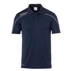 Polo Uhlsport Stream 22. Białe koszulki polo Uhlsport, s, bez wzorów, z materiału, bez kołnierzyka, bez ramiączek. Za 148.50 zł.