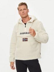 Napapijri Polar T-Burgee NP0A4I5D Beżowy Regular Fit. Brązowe bluzy z polaru Napapijri, l, bez wzorów, z polaru, bez kaptura. Za 749.99 zł.