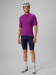 4F Spodenki kolarskie z żelową wkładką męskie - granatowe S. Niebieskie spodenki rowerowe 4F, m, bez wzorów, z materiału. Za 249.99 zł.