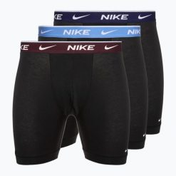 Bokserki męskie Nike Everyday Cotton Stretch 3 pary. Czarne bokserki Nike, m, bez wzorów. Za 149.99 zł.