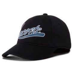 Czapka z daszkiem dla dorosłych Lacoste. Czarne czapki z daszkiem LACOSTE, na lato, bez wzorów, z bawełny. Za 137.00 zł.