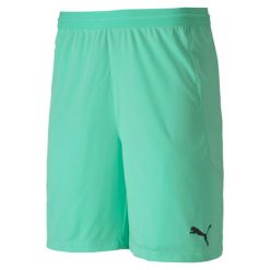 Krótkie spodenki męskie Puma TEAMFINAL 21. Zielone szorty Puma, m, bez wzorów, z poliesteru, sportowe. Za 290.00 zł.