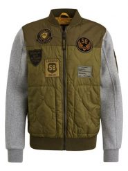 PME Legend Kurtka w kolorze oliwkowo-szarym rozmiar: XXL. Brązowe kurtki PME Legend, xxl, z aplikacjami, bez kaptura. Za 356.95 zł.