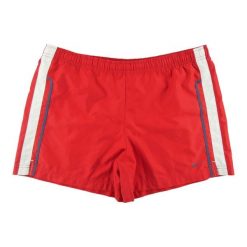 Second life - Męskie krótkie spodenki do biegania czerwone - Stan bardzo dobry. Czerwone buty do biegania Nike, m, bez wzorów, sportowe. Za 63.86 zł.