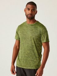 Regatta Koszulka funkcyjna "Fingal Edition" w kolorze zielonym rozmiar: L. Zielone t-shirty sportowe Regatta, bez wzorów, z materiału, bez ramiączek, outdoorowe. Za 61.31 zł.