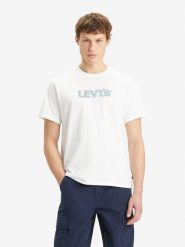 Levi's Koszulka w kolorze białym rozmiar: S. Białe bezrękawniki Levi's®, s, bez wzorów, z bawełny, bez kołnierzyka, bez ramiączek. Za 88.43 zł.