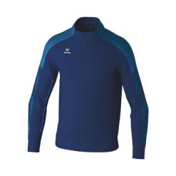 Kurtka z dresu Erima Evo Star. Niebieskie kurtki Erima, bez wzorów, z dresówki, bez kaptura. Za 206.50 zł.