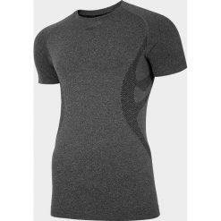Koszulka treningowa męska TSMF291 - głęboka czerń melanż. T-shirty 4F. Za 99.99 zł.