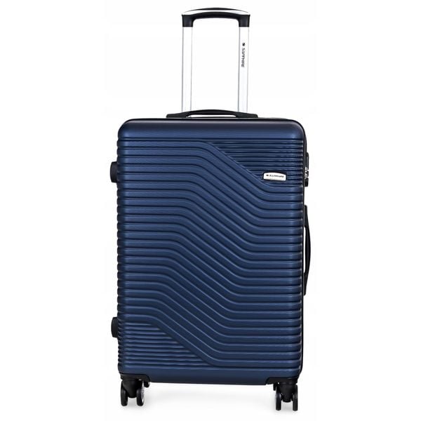 Walizka podróżna na kółkach Sapphire ST-140 DUO - duża ABS. Niebieskie walizki Sapphire, bez wzorów, duże. W wyprzedaży za 148.80 zł.