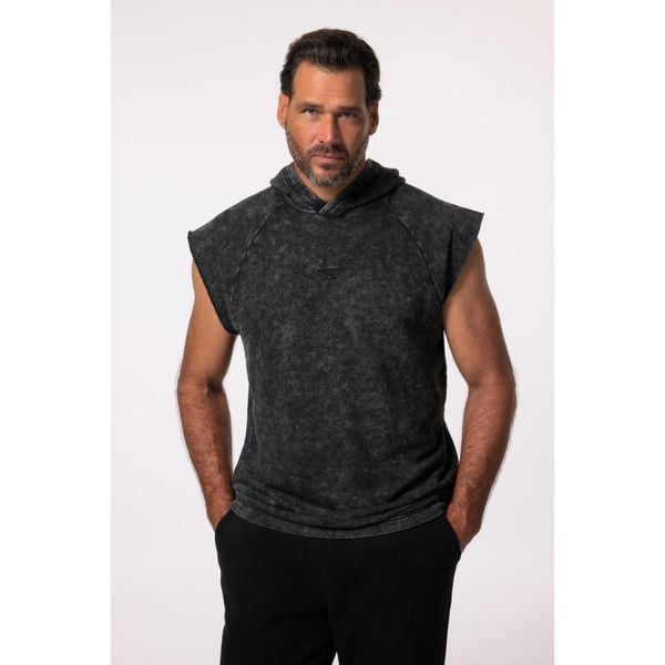 Męska Bluza fitness Belly Fit kaptur bez rękawów do rozm. 7XL. Czarne bluzy JAY-PI, m, bez wzorów, z bawełny, bez kaptura. W wyprzedaży za 223.99 zł.