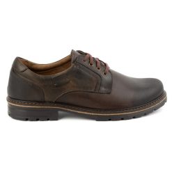 KOMODO Buty męskie skórzane trapery Polskie 897K brązowe. Brązowe trapery z jeansu, bez zapięcia. Za 377.80 zł.